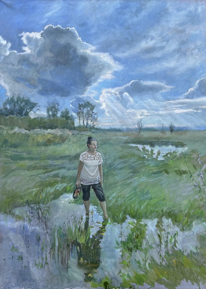 Painting for sale online - Evening after rain