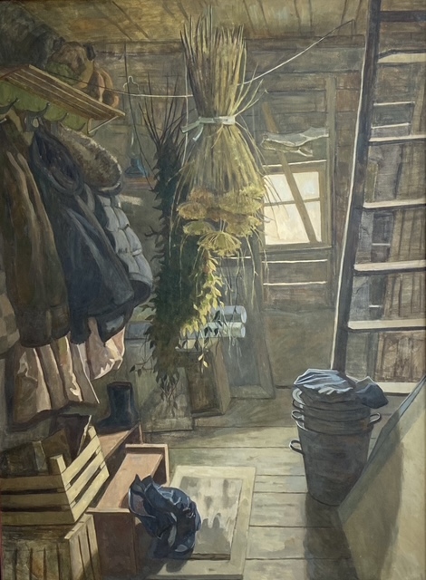 Painting for sale online - Old hallway