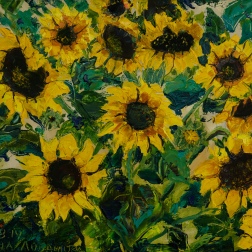 Painting for sale online - Sunflowers in Full Bloom
