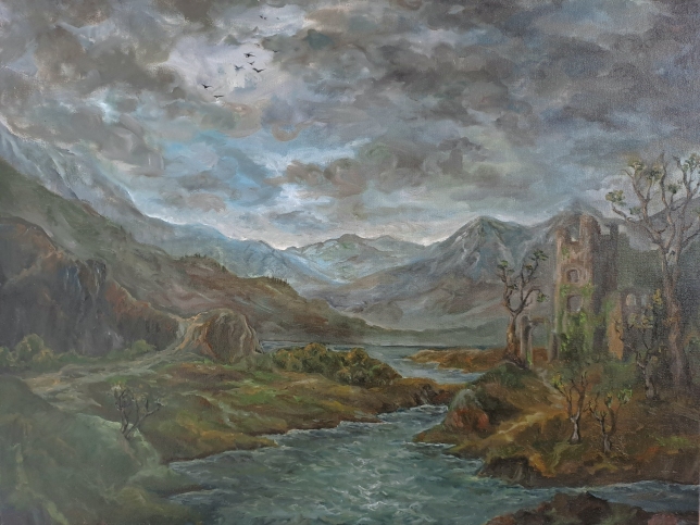 Painting for sale online - Old ruins