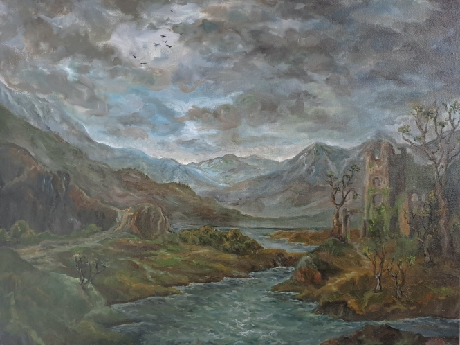 Painting for sale online - Old ruins