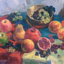 Painting for sale online - Still life with pomegranate