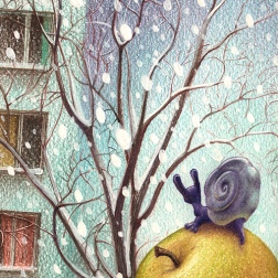 Painting for sale online - HERE COMES WINTER