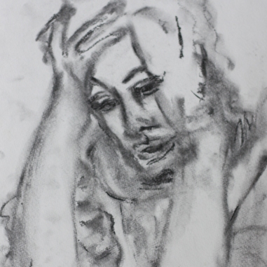 Painting for sale online - Woman in grief