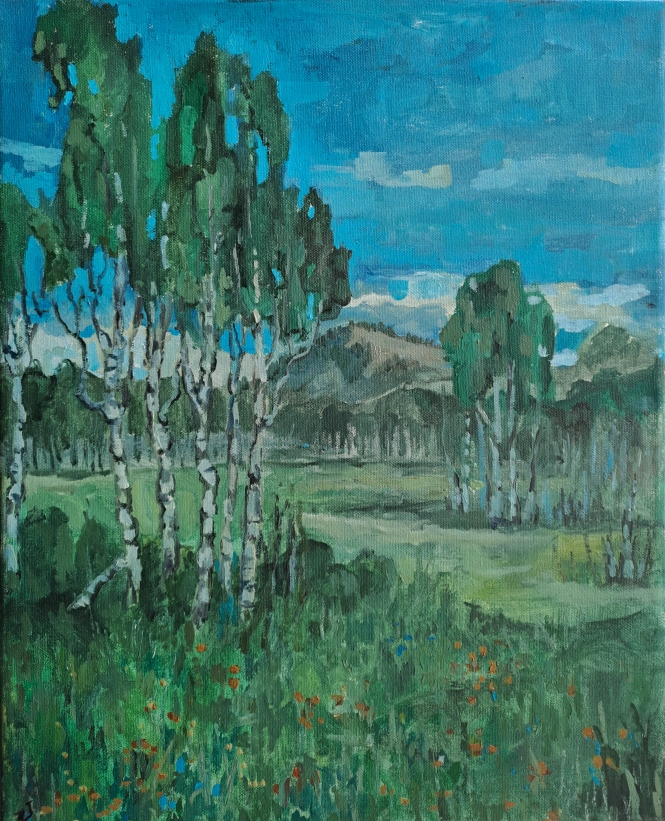 Painting for sale online - Somewhere in Khakassia
