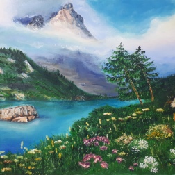 Painting for sale online - Under the cover of clouds
