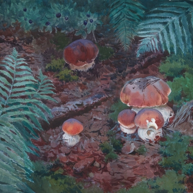 Painting for sale online - Mushroom Picker's Ecstasy