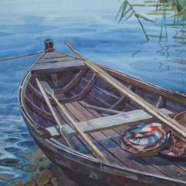 Painting for sale online - Dad's boat