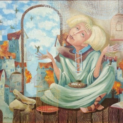 Painting for sale online - The Happy Birdcatcher