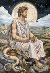 Painting for sale online - Asclepius - God of Medicine