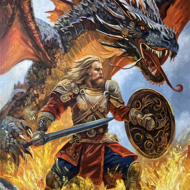 Painting for sale online - Duel