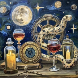 Painting for sale online - Hour of the Snake