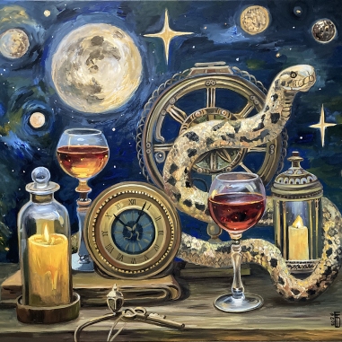 Painting for sale online - Hour of the Snake
