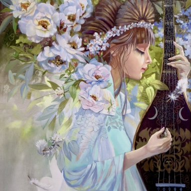 Painting for sale online - MUSE OF THE FLOWERING GARDEN