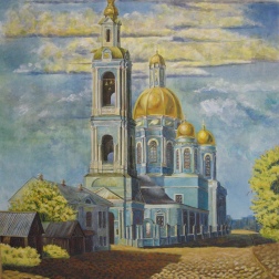 Painting for sale online - Epiphany Cathedral in Yelokhov