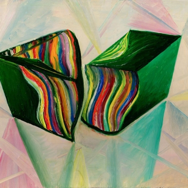 Painting for sale online - Two green Stones