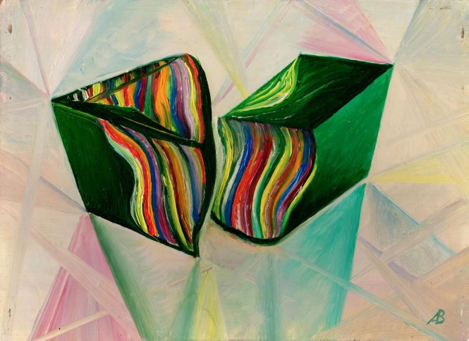 Painting for sale online - Two green Stones