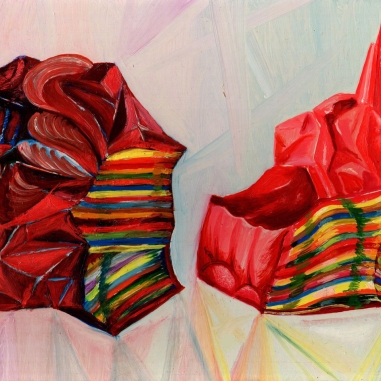 Painting for sale online - Two red Stones