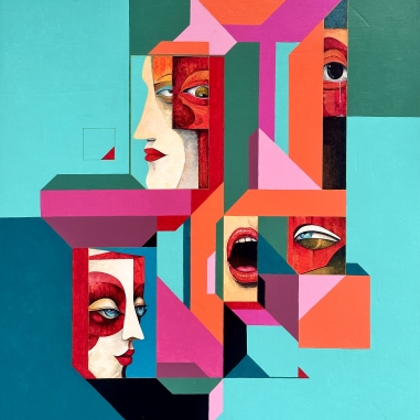 Painting for sale online - Geometry of emotions