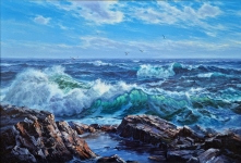 Painting for sale online - Wave