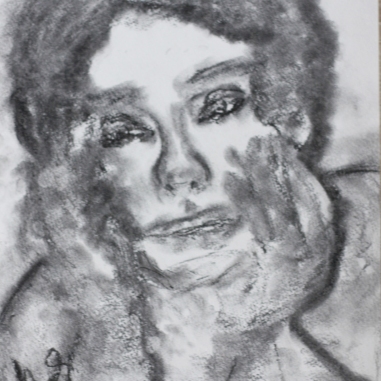 Painting for sale online - Thoughtfully romantic woman