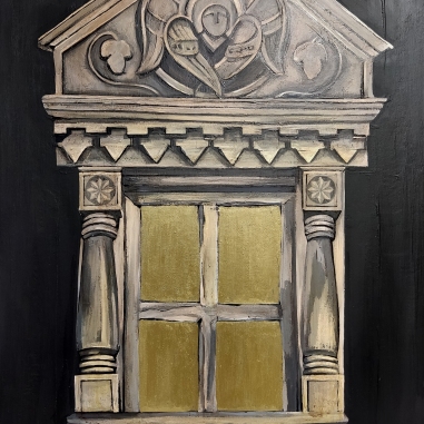 Painting for sale online - Russian house. Composition No. 9. 