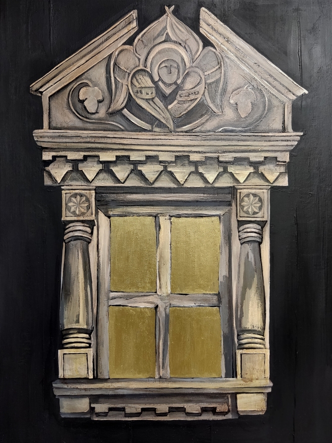 Painting for sale online - Russian house. Composition No. 9.