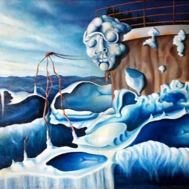 Painting for sale online - The Blind Inertness in Blue Silence