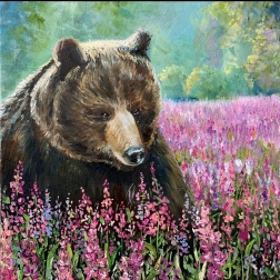 Painting for sale online - The brown bear.
