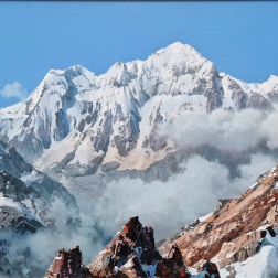 Painting for sale online - Breath of the Mountains, Mont Blanc