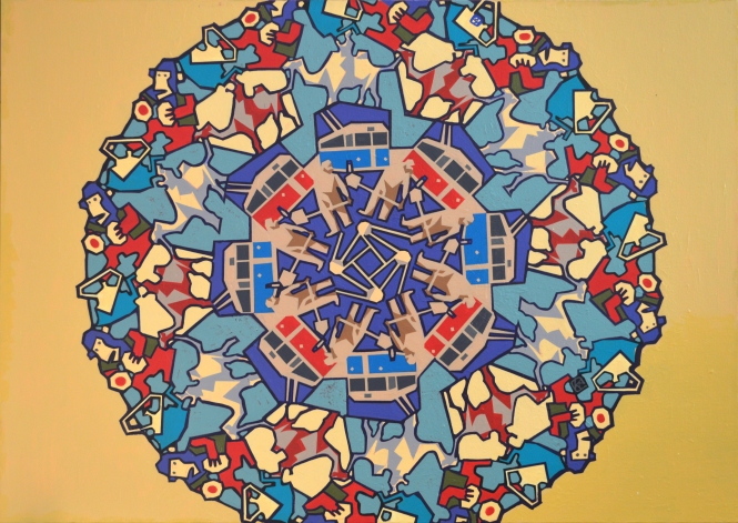 Painting for sale online - Sputnik And Camels