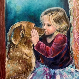 Painting for sale online - My best friend.