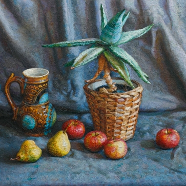 Painting for sale online - Aloe and fruits