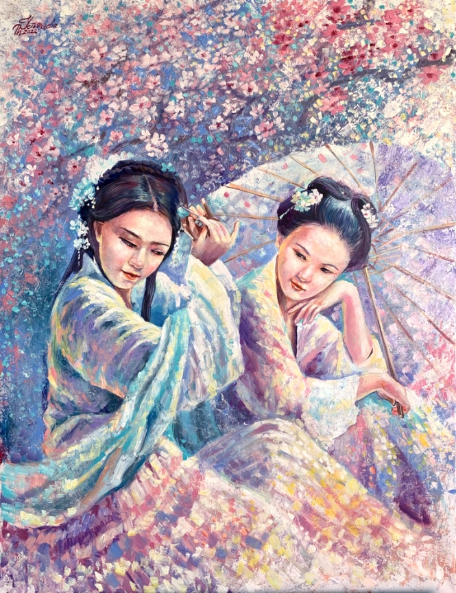 Painting for sale online - Blooming painting