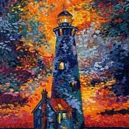 Painting for sale online - Lighthouse