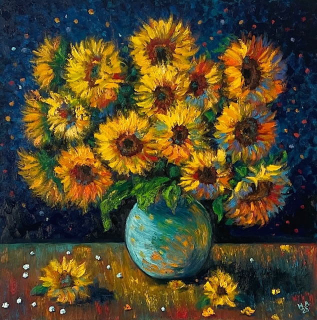 Painting for sale online - Sunflowers