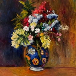 Painting for sale online - Vase with flowers 