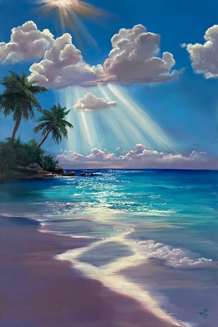 Painting for sale online - Cloudy island