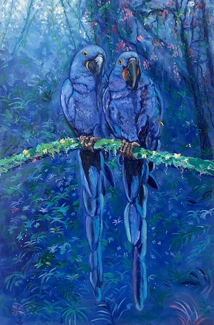 Painting for sale online - Parrots