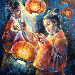 Painting for sale online - Flashlights