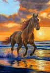 Painting for sale online - Running on the waves