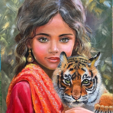 Painting for sale online - Indian girl