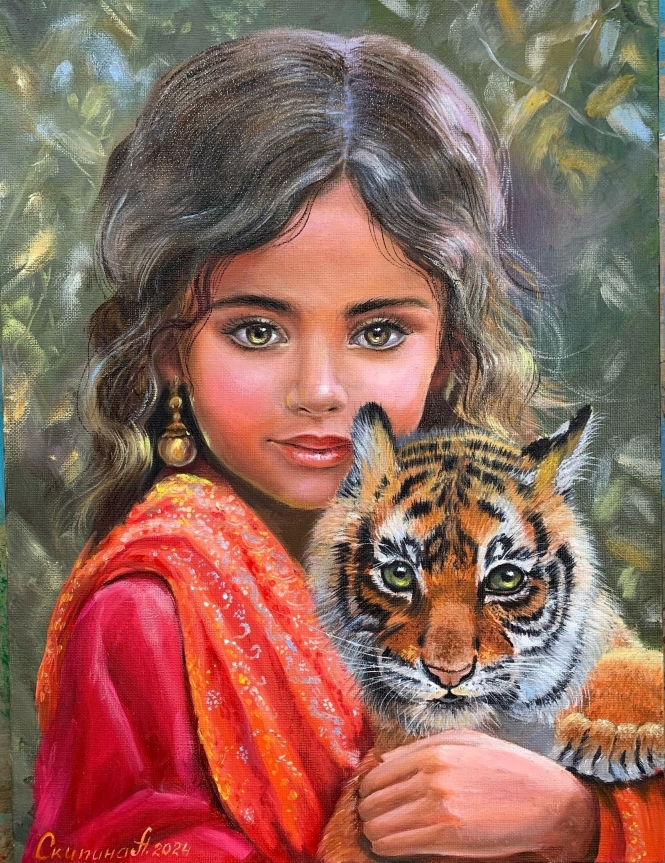 Painting for sale online - Indian girl