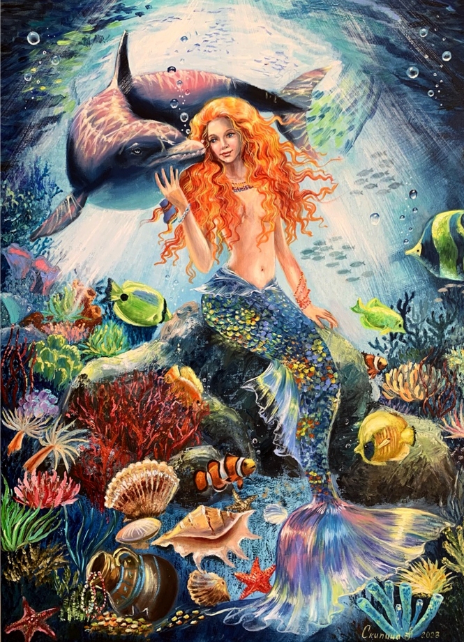 Painting for sale online - The Little Mermaid