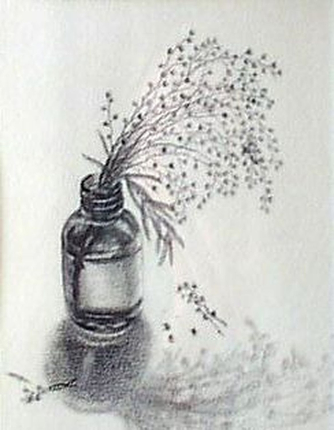 Painting for sale online - The Sprig of mimosa