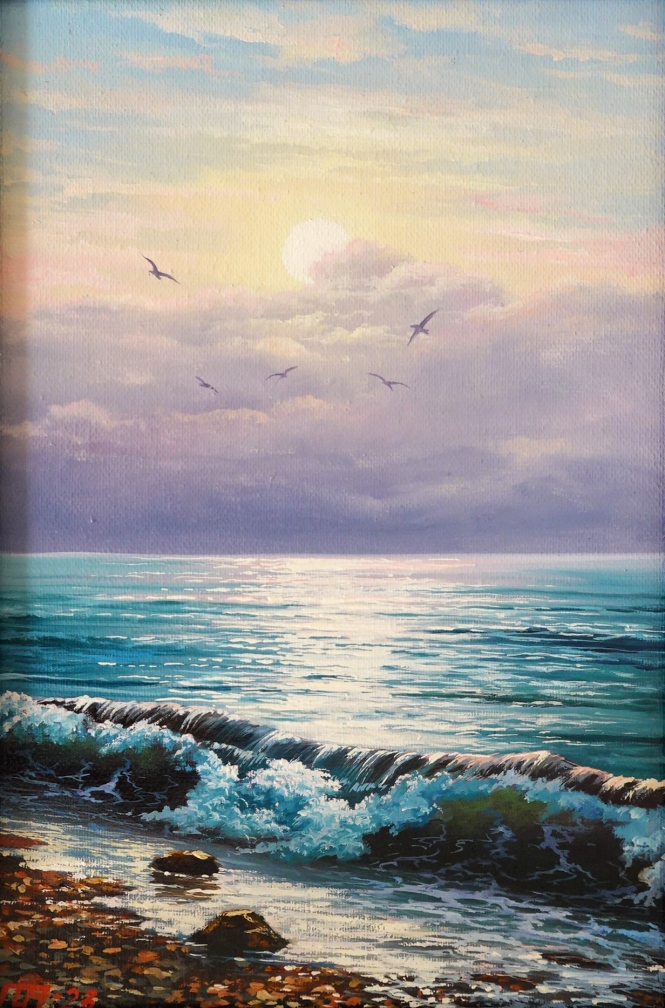 Painting for sale online - Wave -008