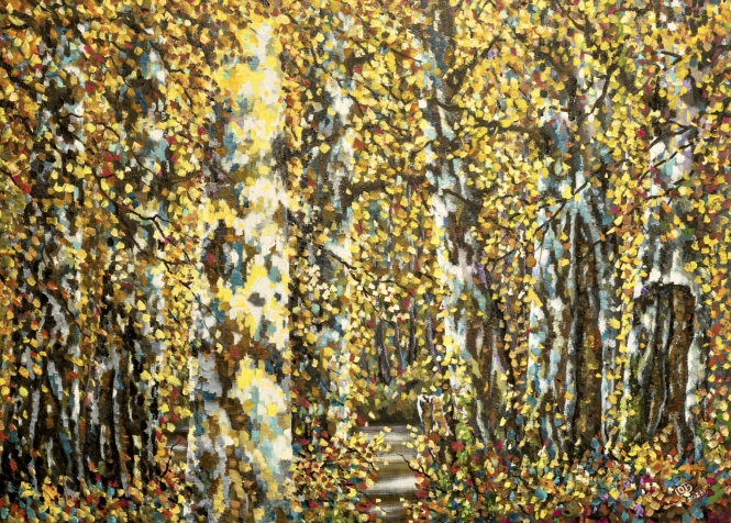 Painting for sale online - Leaf Fall