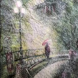Painting for sale online - Bridge. Saint Petersburg