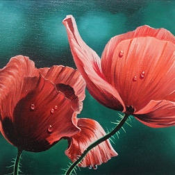 Painting for sale online - Poppies - 003
