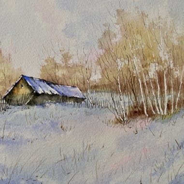 Painting for sale online - Old farm